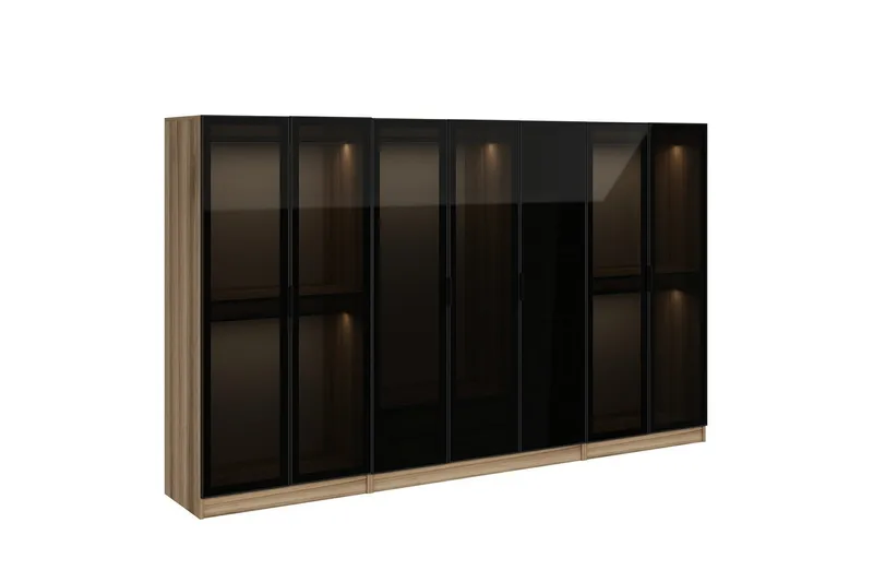 Fruitland Garderob 315 cm - Ek - Förvaring - Sko- & klädförvaring - Garderober & garderobssystem