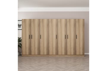 Fruitland Garderob 315 cm - Ek - Förvaring - Sko- & klädförvaring - Garderober & garderobssystem