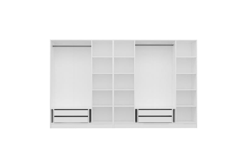 Fruitland Garderob 315 cm - Vit - Förvaring - Sko- & klädförvaring - Garderober & garderobssystem