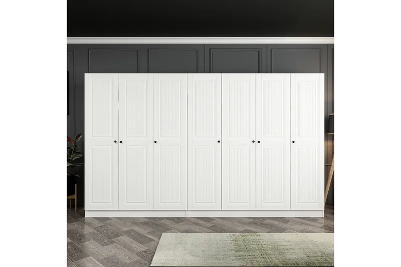 Fruitland Garderob 315 cm, Vit