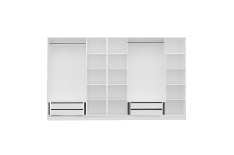 Fruitland Garderob 315 cm - Vit - Förvaring - Sko- & klädförvaring - Garderober & garderobssystem