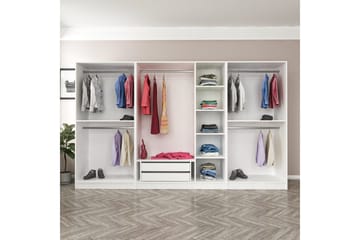 Fruitland Garderob 315 cm - Vit - Förvaring - Sko- & klädförvaring - Garderober & garderobssystem