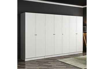Fruitland Garderob 315 cm - Vit - Förvaring - Sko- & klädförvaring - Garderober & garderobssystem