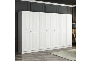 Fruitland Garderob 315 cm - Vit - Förvaring - Sko- & klädförvaring - Garderober & garderobssystem