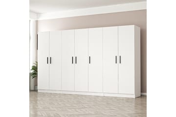 Fruitland Garderob 315 cm - Vit - Förvaring - Sko- & klädförvaring - Garderober & garderobssystem