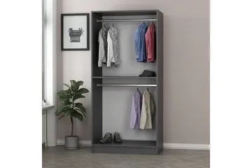 Fruitland Garderob 90 cm - Antracit - Förvaring - Sko- & klädförvaring - Garderober & garderobssystem
