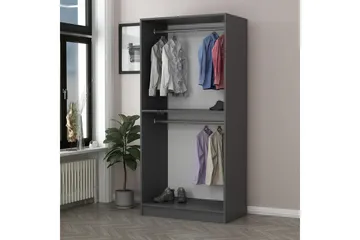 Fruitland Garderob 90 cm - Antracit - Förvaring - Sko- & klädförvaring - Garderober & garderobssystem