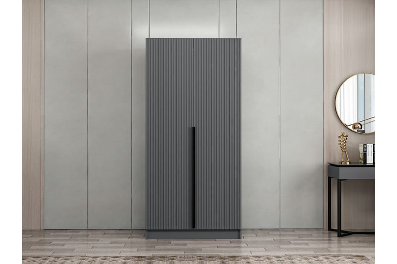 Fruitland Garderob 90 cm - Antracit - Förvaring - Sko- & klädförvaring - Garderober & garderobssystem