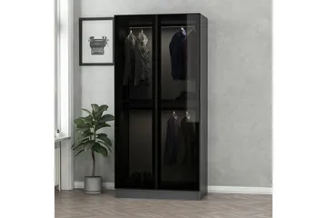 Fruitland Garderob 90 cm - Antracit - Förvaring - Sko- & klädförvaring - Garderober & garderobssystem