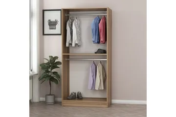 Fruitland Garderob 90 cm - Brun - Förvaring - Sko- & klädförvaring - Garderober & garderobssystem
