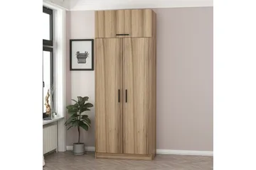 Fruitland Garderob 90 cm - Ek - Förvaring - Sko- & klädförvaring - Garderober & garderobssystem