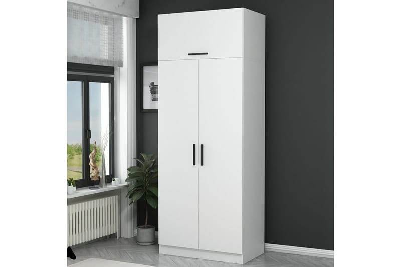 Fruitland Garderob 90 cm i Trä - Vit - Förvaring - Sko- & klädförvaring - Garderober & garderobssystem