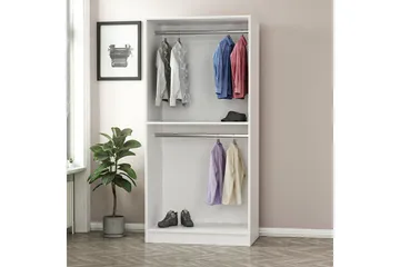 Fruitland Garderob 90 cm - Vit - Förvaring - Sko- & klädförvaring - Garderober & garderobssystem