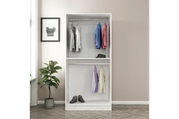Fruitland Garderob 90 cm - Vit - Förvaring - Sko- & klädförvaring - Garderober & garderobssystem