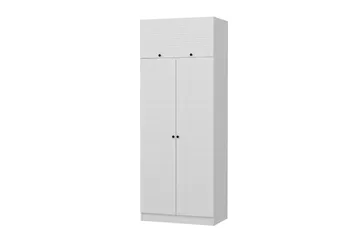 Fruitland Garderob 90 cm - Vit - Förvaring - Sko- & klädförvaring - Garderober & garderobssystem