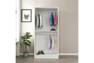 Fruitland Garderob 90 cm - Vit - Förvaring - Sko- & klädförvaring - Garderober & garderobssystem