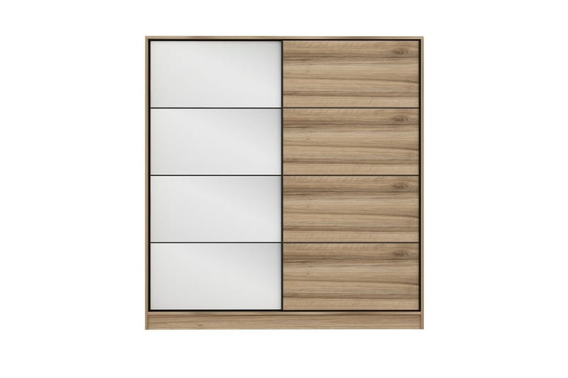 Fruitland Garderob med Spegel - Brun - Förvaring - Sko- & klädförvaring - Garderober & garderobssystem