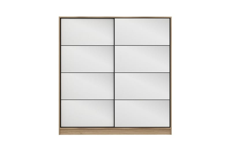 Fruitland Garderob med Spegel - Brun - Förvaring - Sko- & klädförvaring - Garderober & garderobssystem