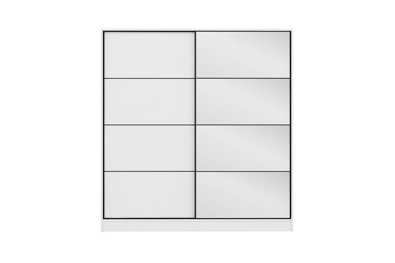 Fruitland Garderob med Spegel - Vit - Förvaring - Sko- & klädförvaring - Garderober & garderobssystem