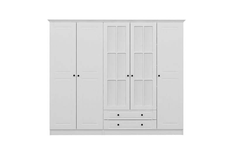 Fruitland Garderob med Spegel - Vit - Förvaring - Sko- & klädförvaring - Garderober & garderobssystem