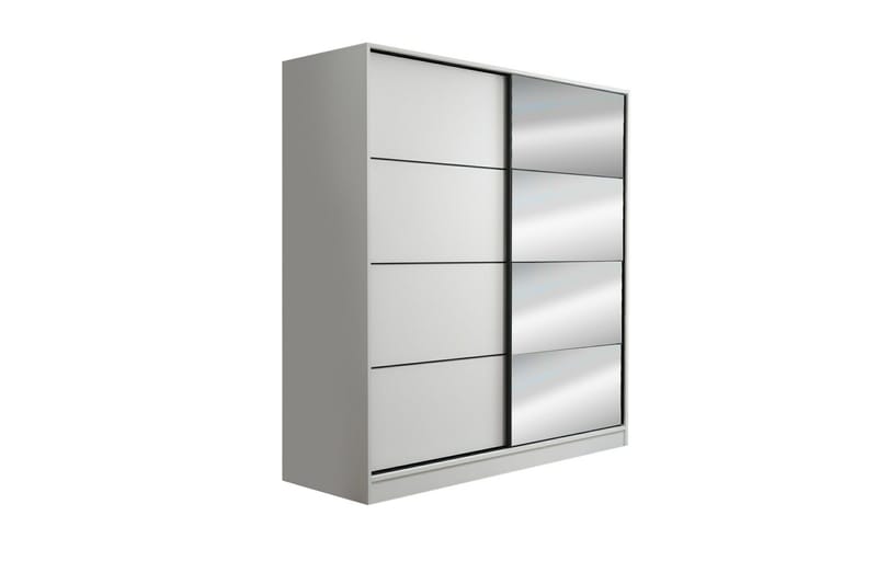 Fruitland Garderob med Spegel - Vit - Förvaring - Sko- & klädförvaring - Garderober & garderobssystem