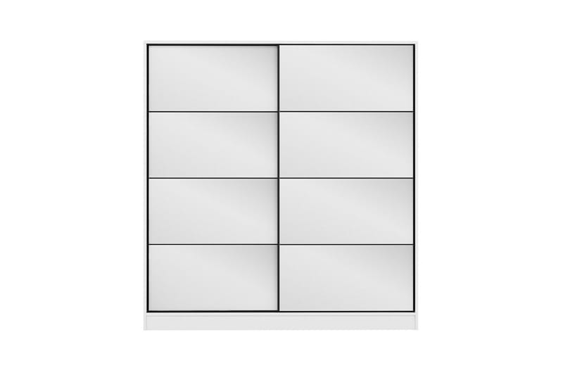 Fruitland Garderob med Spegel - Vit - Förvaring - Sko- & klädförvaring - Garderober & garderobssystem