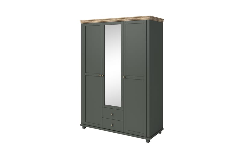 FULTONHAM Garderob 42x90 cm Grön/Natur - Förvaring - Sko- & klädförvaring - Garderober & garderobssystem