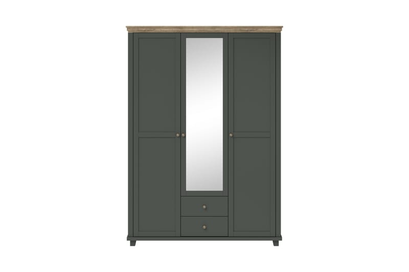 FULTONHAM Garderob 42x90 cm Grön/Natur - Förvaring - Sko- & klädförvaring - Garderober & garderobssystem