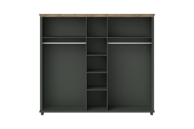 FULTONHAM Garderob 42x90 cm Grön/Natur - Förvaring - Sko- & klädförvaring - Garderober & garderobssystem