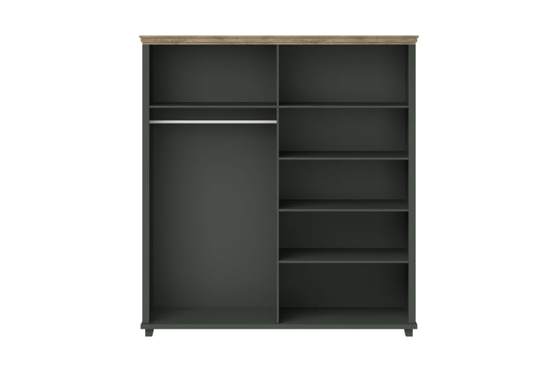 FULTONHAM Garderob 42x90 cm Grön/Natur - Förvaring - Sko- & klädförvaring - Garderober & garderobssystem