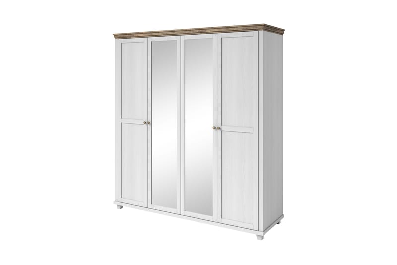FULTONHAM Garderob 62x154 cm Askgrå/Natur - Förvaring - Sko- & klädförvaring - Garderober & garderobssystem