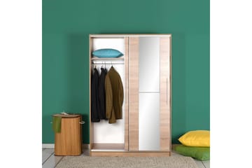 Garderob 120x182 cm - Natur - Förvaring - Sko- & klädförvaring - Garderober & garderobssystem