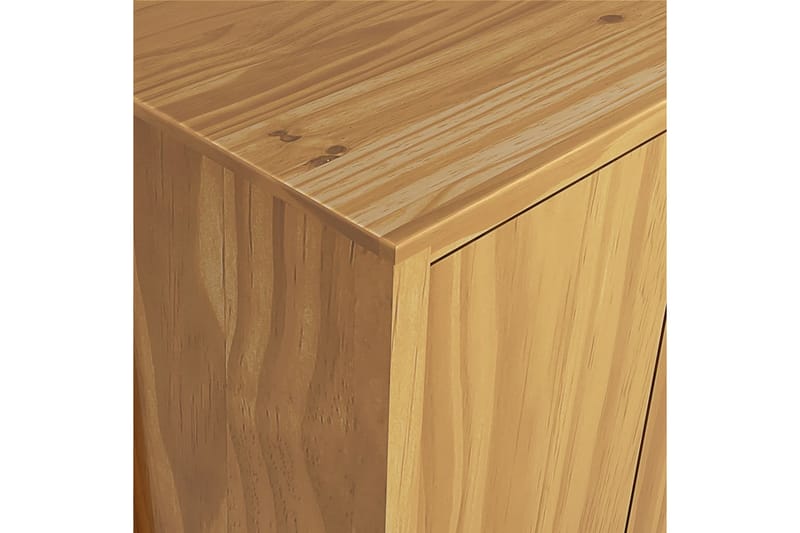 Garderob 2 dörrar Hill Range 89x50x170 cm massiv furu - Brun - Förvaring - Sko- & klädförvaring - Garderober & garderobssystem