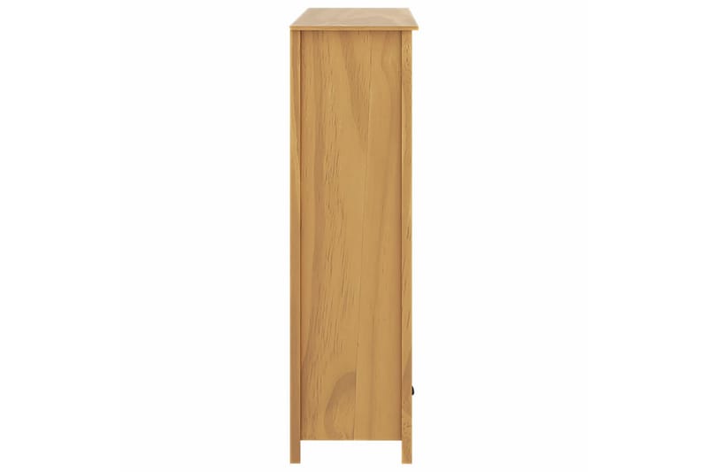Garderob 3 dörrar Hill Range 127x50x170 cm massiv furu - Brun - Förvaring - Sko- & klädförvaring - Garderober & garderobssystem