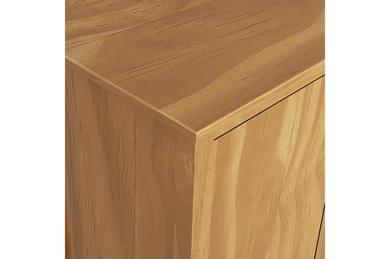 Garderob 3 dörrar Hill Range 127x50x170 cm massiv furu - Brun - Förvaring - Sko- & klädförvaring - Garderober & garderobssystem