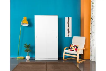Garderob 94x182 cm - Vit - Förvaring - Sko- & klädförvaring - Garderober & garderobssystem