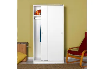 Garderob 94x182 cm - Vit - Förvaring - Sko- & klädförvaring - Garderober & garderobssystem
