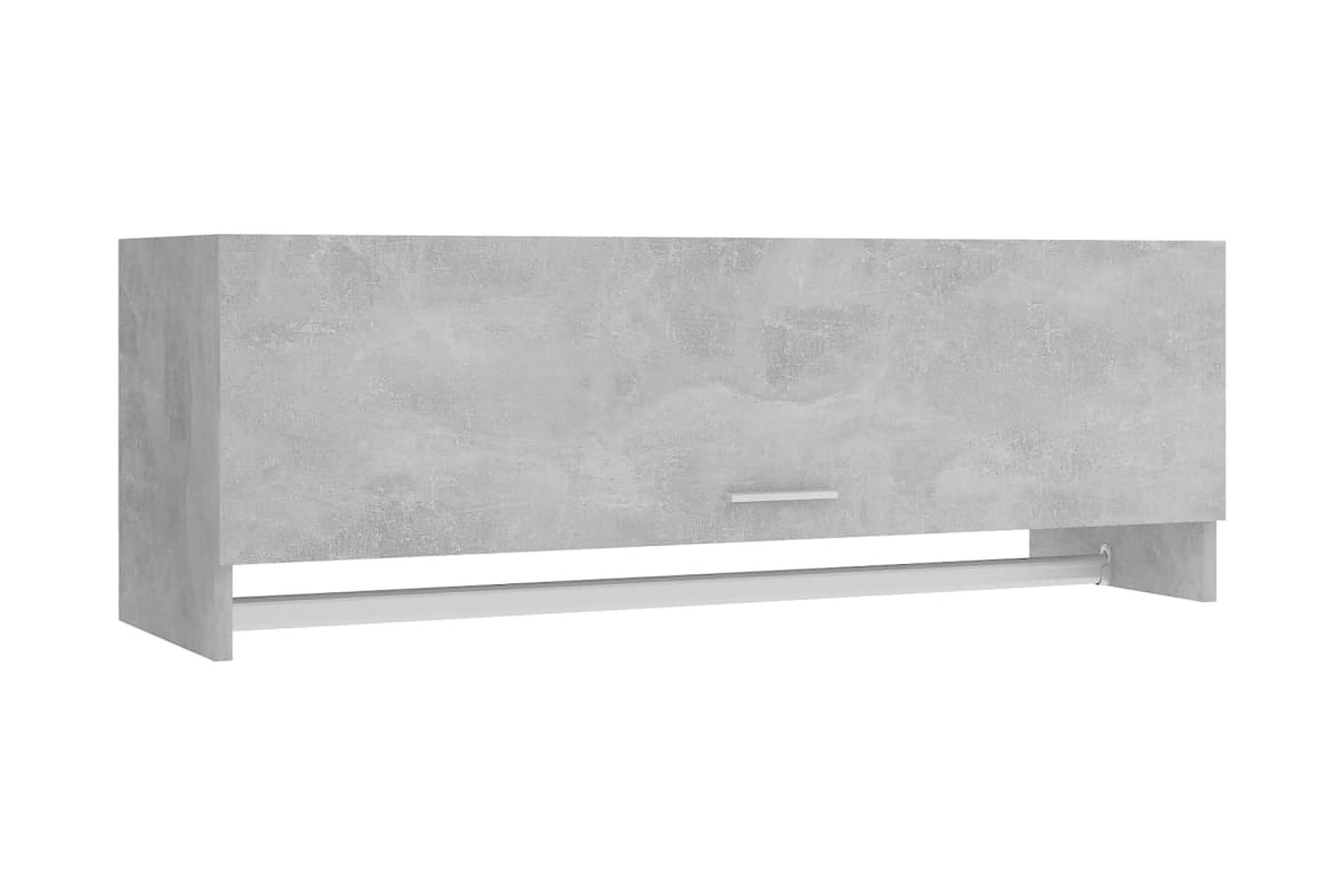 Garderob betonggrå 100×32,5×35 cm spånskiva – Betonggrå