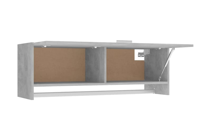 Garderob betonggrå 100x32,5x35 cm spånskiva - Betonggrå - Garderober & garderobssystem