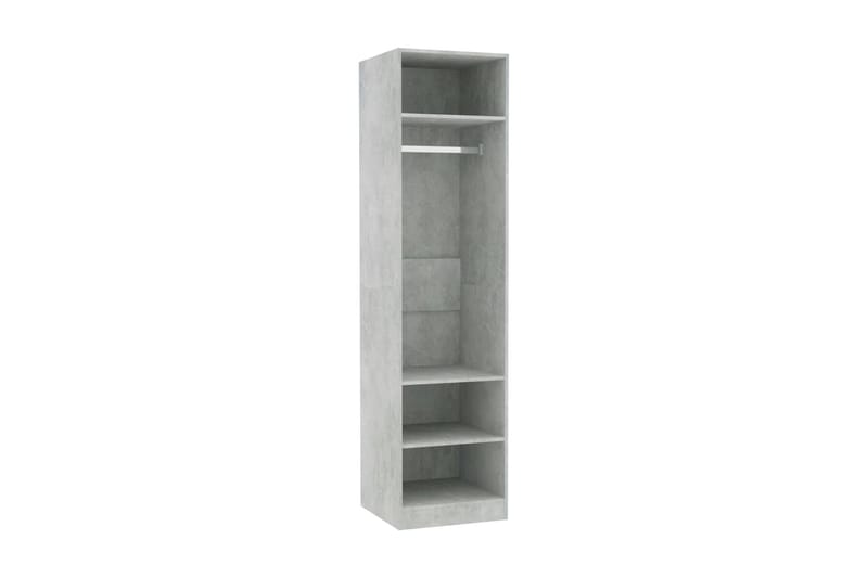 Garderob betonggrå 50x50x200 cm spånskiva - Grå - Förvaring - Sko- & klädförvaring - Garderober & garderobssystem
