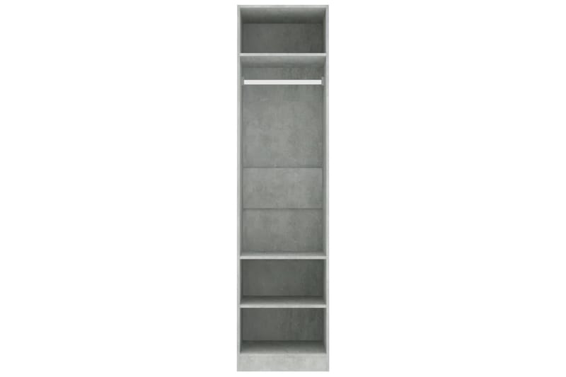Garderob betonggrå 50x50x200 cm spånskiva - Grå - Förvaring - Sko- & klädförvaring - Garderober & garderobssystem