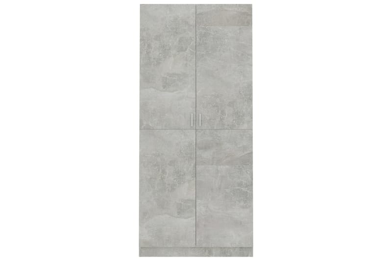 Garderob betonggrå 90x52x200 cm spånskiva - Grå - Förvaring - Sko- & klädförvaring - Garderober & garderobssystem