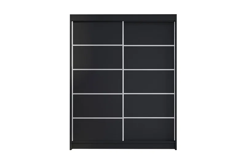 Garderob Camino LED-belysning - Svart - Förvaring - Sko- & klädförvaring - Garderober & garderobssystem