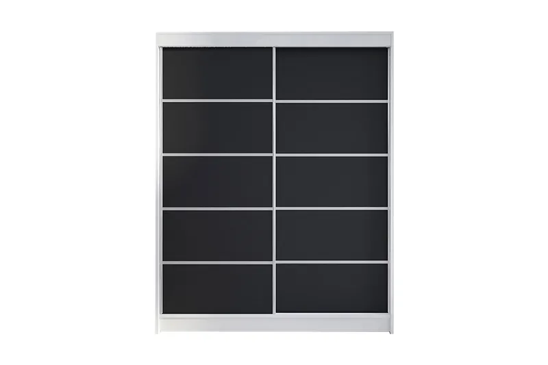 Garderob Camino LED-belysning - Vit/Svart - Förvaring - Sko- & klädförvaring - Garderober & garderobssystem