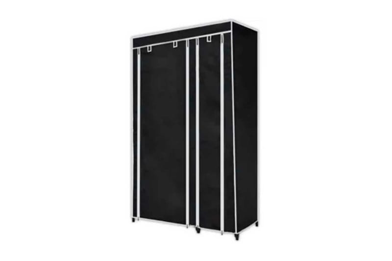 Garderob hopfällbar 110x45x175 cm svart - Svart - Förvaring - Sko- & klädförvaring - Garderober & garderobssystem
