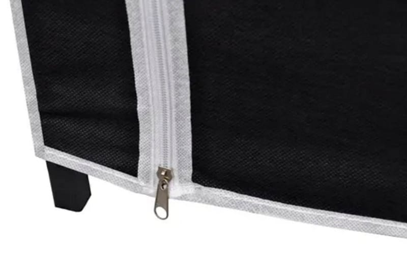 Garderob hopfällbar 110x45x175 cm svart - Svart - Förvaring - Sko- & klädförvaring - Garderober & garderobssystem