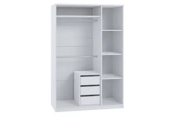 Garderob Julissa LED-belysning - Ek - Förvaring - Sko- & klädförvaring - Garderober & garderobssystem