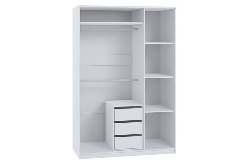 Garderob Julissa LED-belysning - Vit - Förvaring - Sko- & klädförvaring - Garderober & garderobssystem