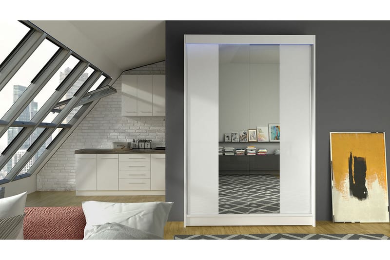 Garderob + LED - Vit/RGB LED - Förvaring - Sko- & klädförvaring - Garderober & garderobssystem