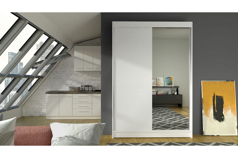 Garderob Lino - Vit - Förvaring - Sko- & klädförvaring - Garderober & garderobssystem